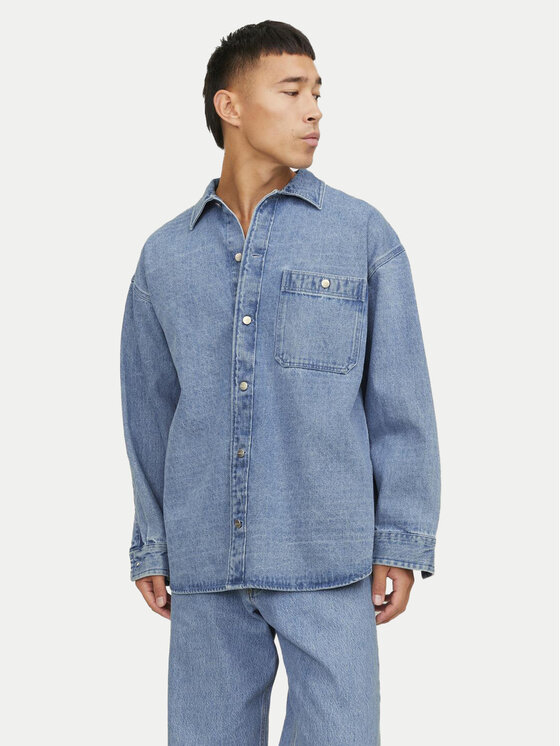 Jack&Jones Jack&Jones traper košulja 12250602 Plava Relaxed Fit