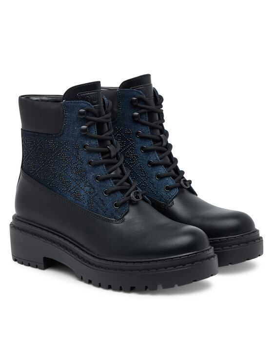 Guess Guess Ορειβατικά παπούτσια FLTLDS DEN10 Μαύρο