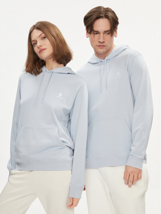 Converse Converse Sweatshirt Unisex Go-To Embroidered Star Chevron 10023874-A37 Himmelblau Regular Fit