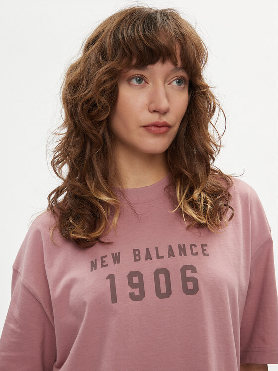 New Balance New Balance T-shirt WT41519 Ružičasta Oversize