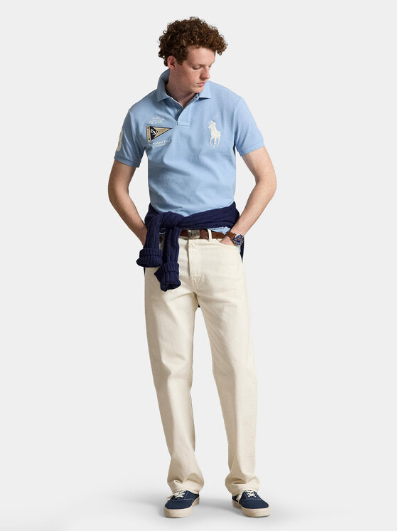 Polo Ralph Lauren Polo Ralph Lauren Polo 710B21921002 Svijetlo plava Custom Slim Fit