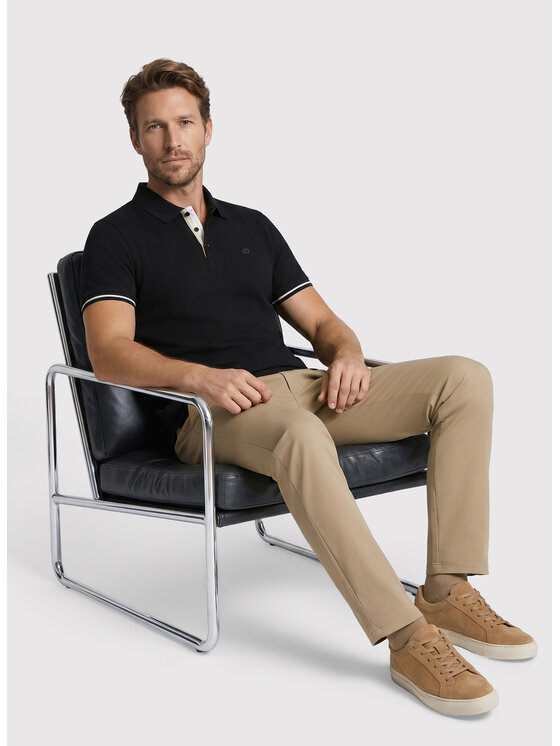 Pako Lorente Pako Lorente Polo P26WN-TX-007 Czarny Regular Fit