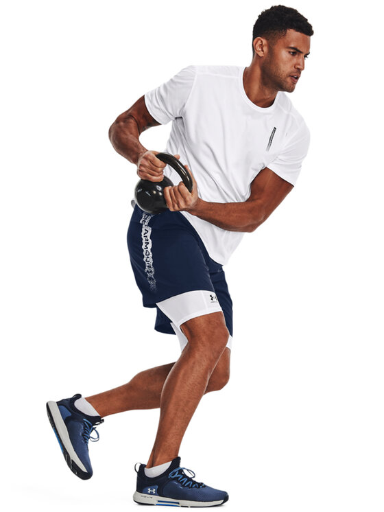 Under Armour Under Armour Športové kraťasy UA Woven Graphic Shorts 1370388 Tmavomodrá Regular Fit