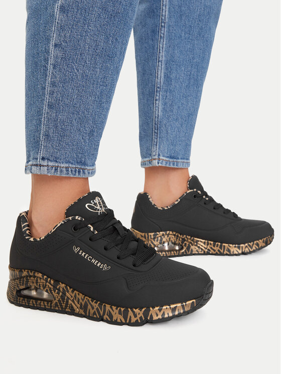 Skechers Skechers Sneakersy Uno 155506/BKRG Czarny