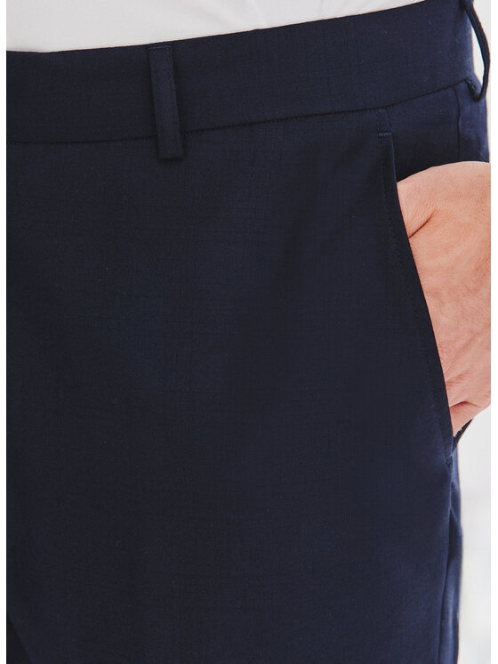 Pako Lorente Pako Lorente Spodnie garniturowe P25WF-6G-006 Granatowy Super Slim Fit