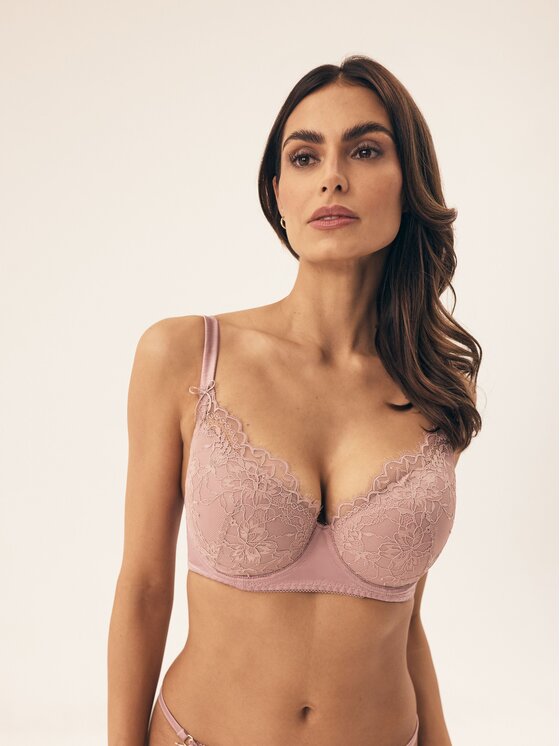 Esotiq Esotiq Biustonosz push-up 42551 Różowy