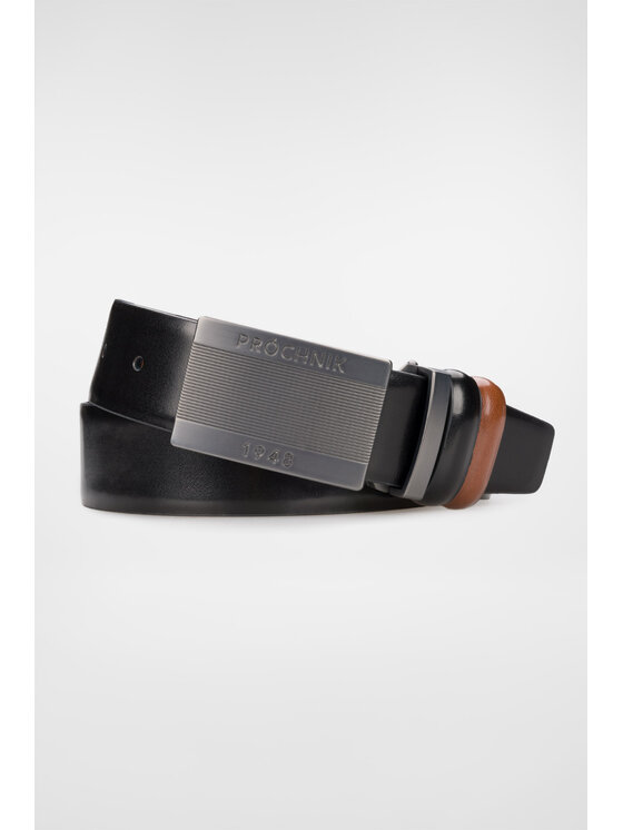 Próchnik Próchnik Pasek Męski Dwustronny 4 w 1 z Wymienną Klamrą PM3 PS073222000004 Brązowy