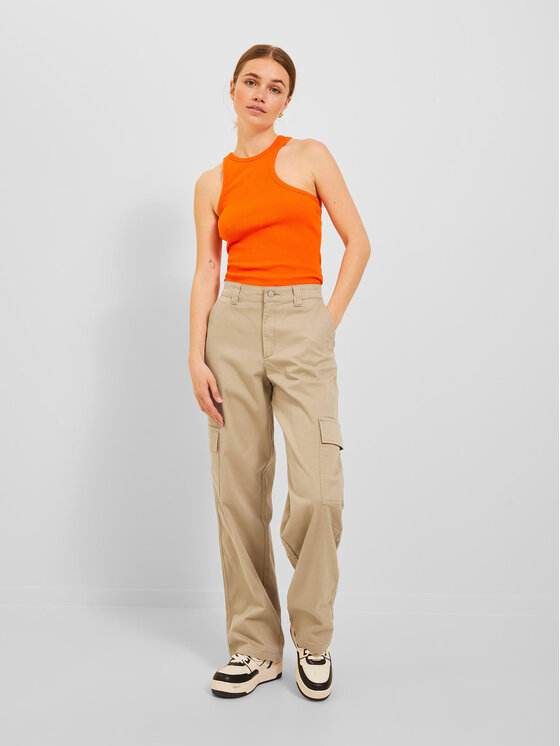 JJXX JJXX Riidest püksid 12236946 Beež Regular Fit