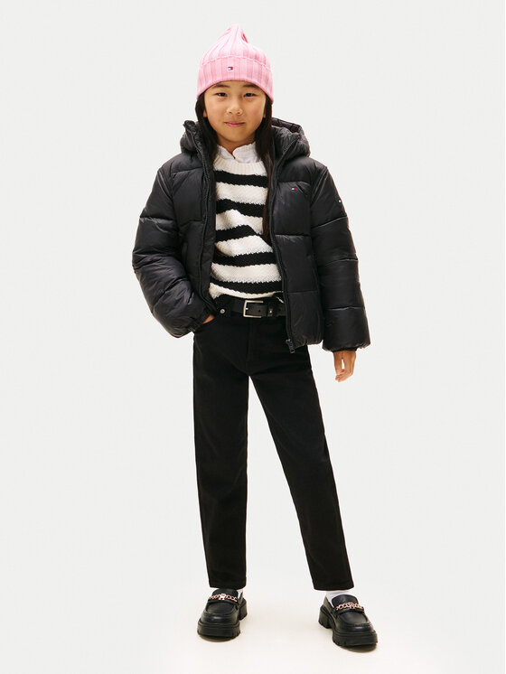Tommy Hilfiger Tommy Hilfiger Зимно яке KG0KG08759 S Черен Regular Fit