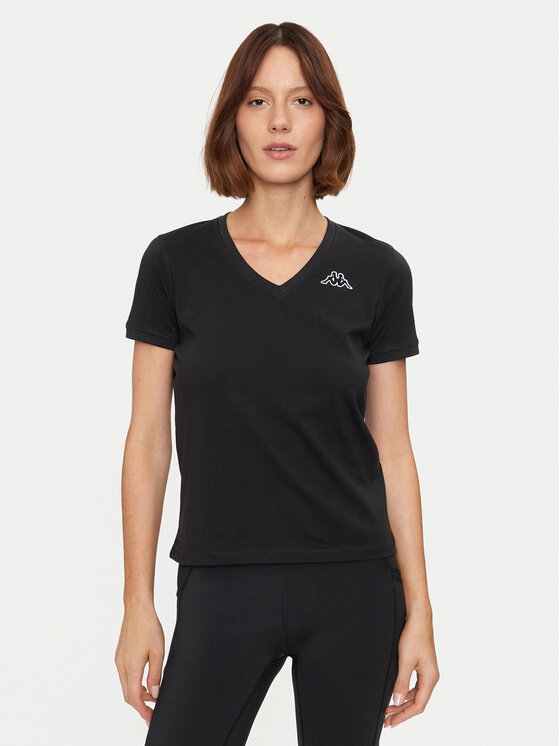 Kappa T shirt Logo Cabou 303H0P0 Nero Regular Fit Modivo