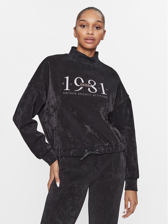 Guess Bluză V3BQ00 KBC00 Negru Regular Fit