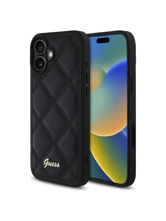 Guess Guess Etui na telefon Apple iPhone 16 Czarny