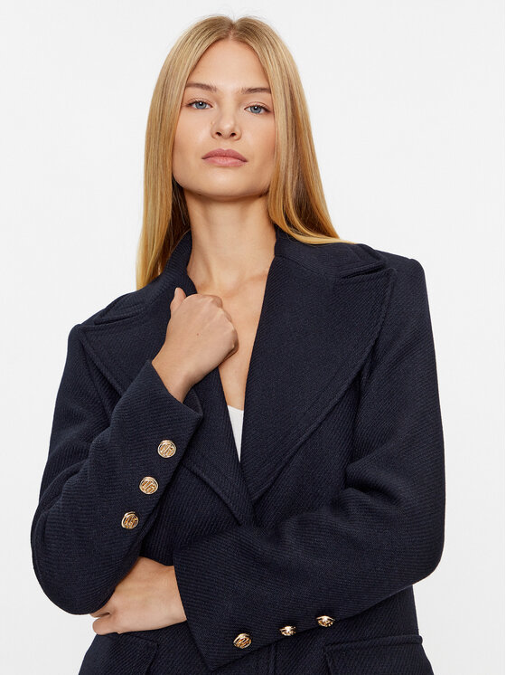Liu Jo Liu Jo Cappotto di lana CF3191 T3575 Blu scuro Regular Fit