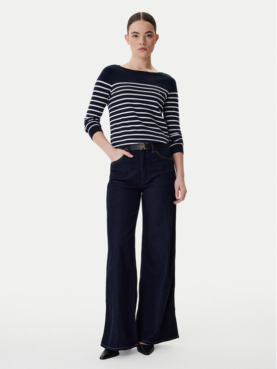 Tommy Hilfiger Tommy Hilfiger Sveter Heritage Boat WW0WW22046 Tmavomodrá Regular Fit
