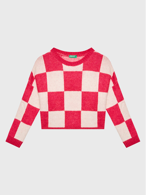 United Colors Of Benetton Sveter 17BTQ102I Ružová Relaxed Fit