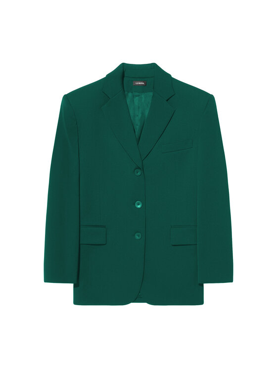 La Mania La Mania Marynarka BIGGIE Zielony Classic Fit