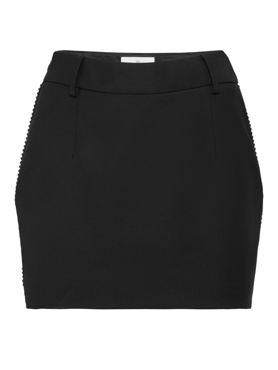 PHILIPP PLEIN PHILIPP PLEIN Spódnica mini 23239 Czarny Slim Fit