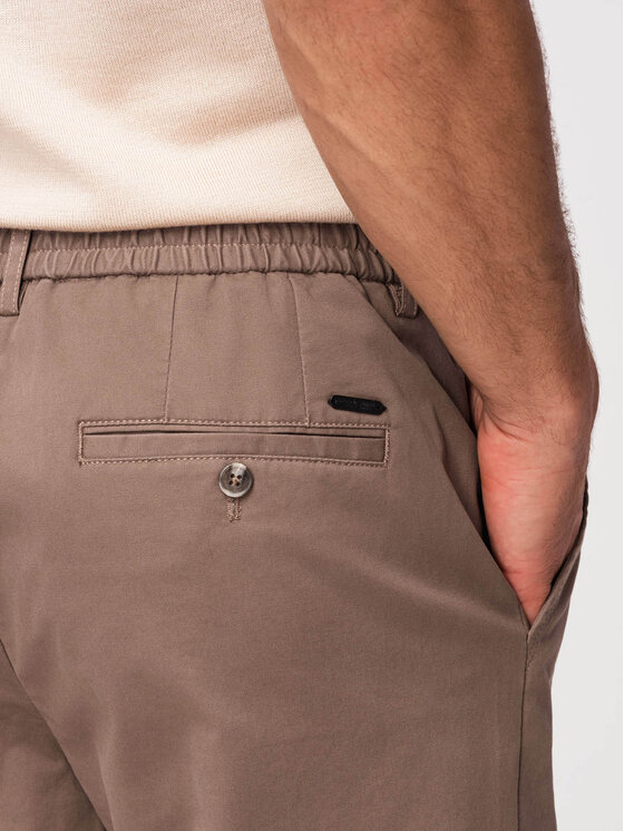 Ombre Ombre Chinosy OM-PACP-0293 Brązowy Chino Fit