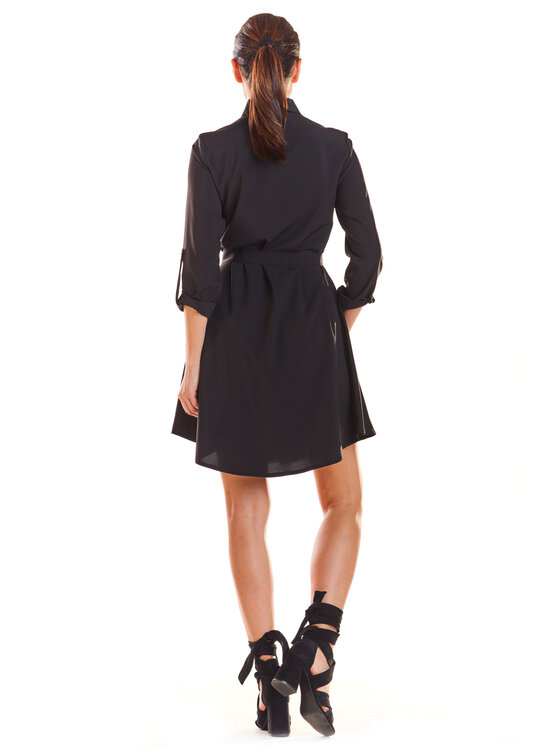 Infinite You Infinite You Sukienka letnia M200 Czarny Basic Fit