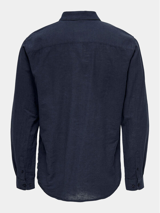 Only & Sons Only & Sons Košulja Caiden 22012321 Tamnoplava Slim Fit
