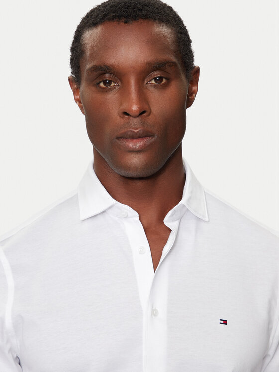 Tommy Hilfiger Tommy Hilfiger Πουκάμισο MW0MW36908 Λευκό Slim Fit
