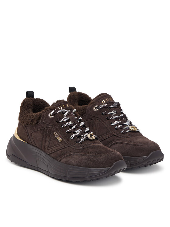 Guess Guess Сникърси FLFFA2 LEA12 Тъмнокафяв
