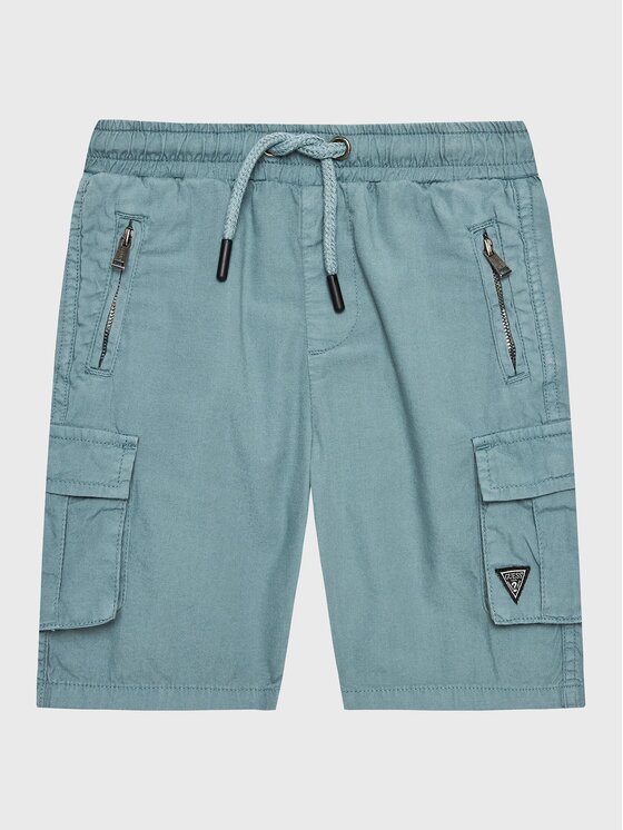 Guess Guess Stoffshorts N2RD01 D3XN0 Blau Regular Fit