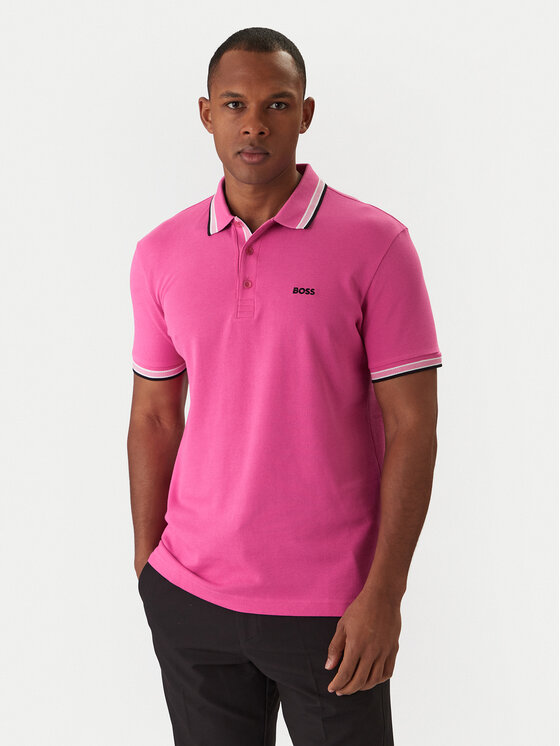 BOSS BOSS Polo Paddy 50469055 Różowy Regular Fit