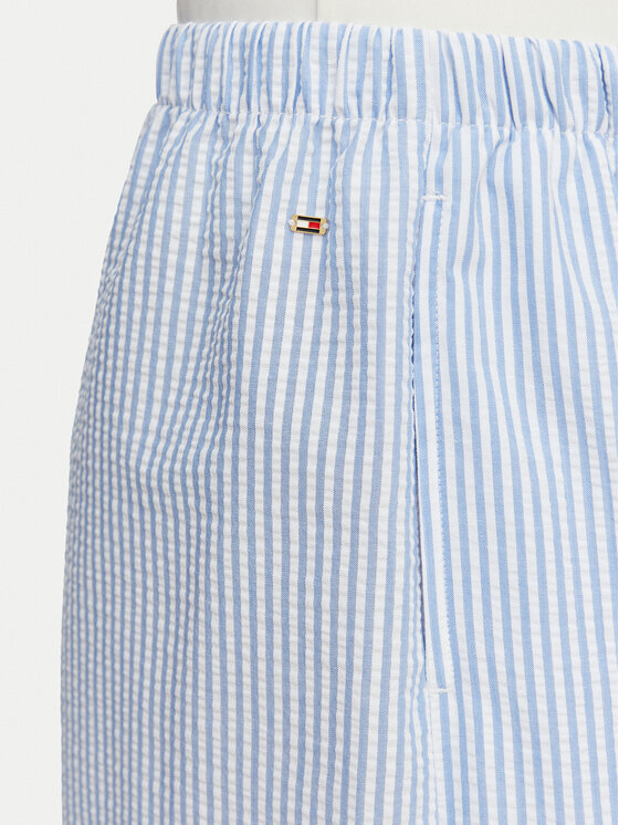 Tommy Hilfiger Tommy Hilfiger Bavlnené šortky Seersucker UW0UW06542 Svetlo modrá Regular Fit