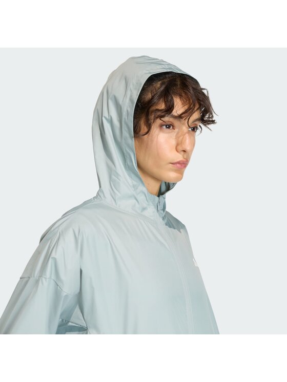 adidas adidas Wiatrówka Hyperglam Zielony Loose Fit
