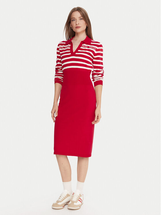 Liu Jo Liu Jo Trikotažinė suknelė TF5215 MS63L Raudona Regular Fit