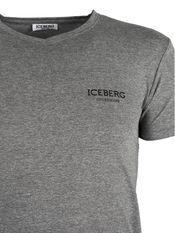 Iceberg Iceberg T-Shirt ICE1UTS02 Γκρι Slim Fit