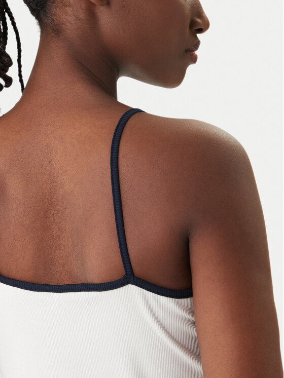 Tommy Jeans Tommy Jeans Top DW0DW22261 Bianco Slim Fit