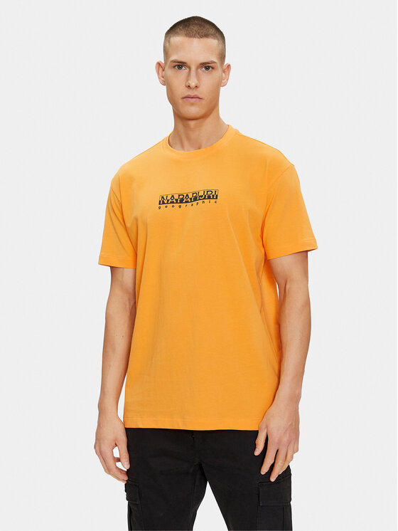Napapijri T-shirt NP0A4H8S Giallo Regular Fit, taglia : M
