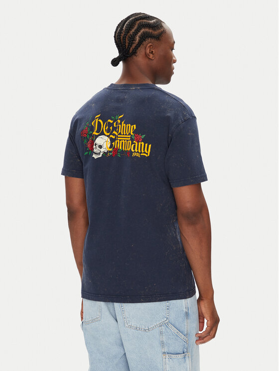 DC Shoes DC Shoes T-Shirt ADYZT05460 Granatowy Heritage Fit