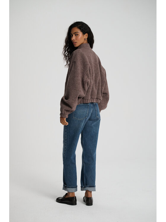 Le Songe Le Songe Kurtka bomber ROMA Brązowy Regular Fit