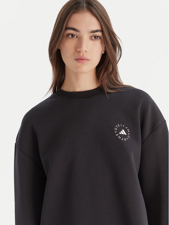 adidas by Stella McCartney adidas by Stella McCartney Світшот IW6321 Чорний Loose Fit