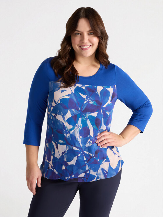 Fiorella Rubino Fiorella Rubino T-shirt G147L008457N0V4 Blu Regular Fit