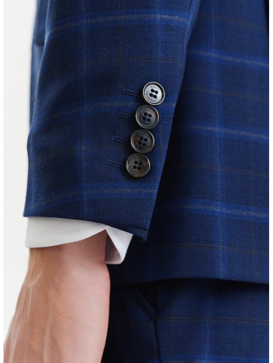 Pako Lorente Pako Lorente Marynarka P23SP-3G-019 Granatowy Slim Fit