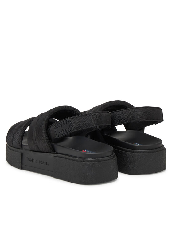 Tommy Jeans Tommy Jeans Szandál Tjw Flatform Sandal EN0EN02802 Fekete