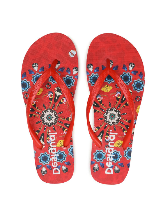 Desigual Infradito Butterfly 21SSHP06 Rosso Modivo