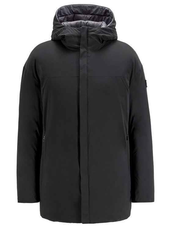 BOSS BOSS Пухено яке J_Clove 50440070 Черен Oversize