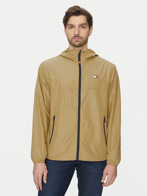 Windjacke Tommy Jeans, Größe XXL Beige Chicago DM0DM20204