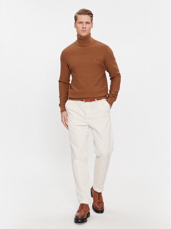 Tommy Hilfiger Tommy Hilfiger Rolák MW0MW33453 Hnědá Regular Fit