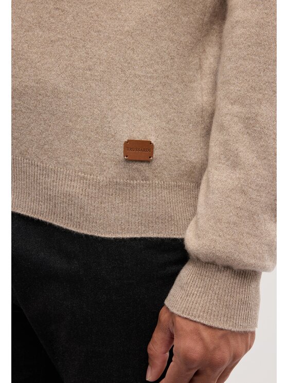 Trussardi Trussardi Kardigan M1048000164N006 Kremowy Regular Fit