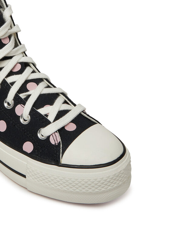 Converse Converse Plátěnky Chuck Taylor All Star Lift Platform Polka Dots A10688C Černá