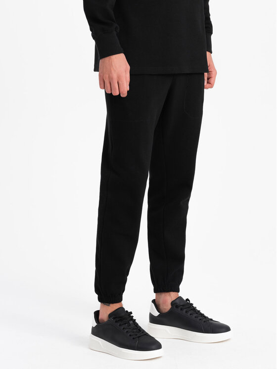 Ombre Ombre Tepláková souprava Z71 Černá Regular Fit