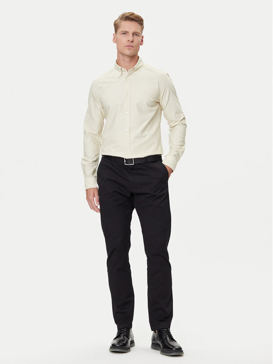 BOSS BOSS Риза H-Roan 50544917 Бял Slim Fit