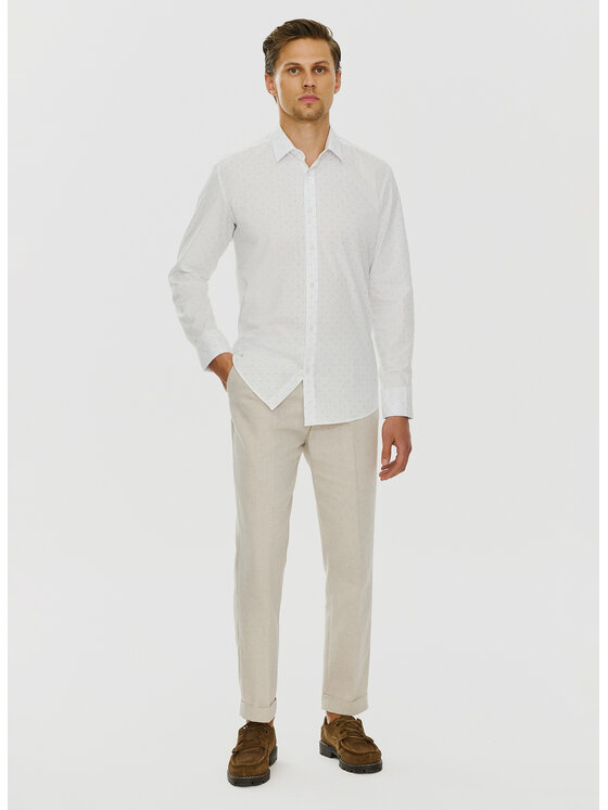 Pako Lorente Pako Lorente Koszula P24SF-1X-023 Biały Slim Fit