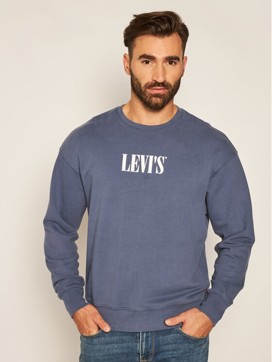 Levi's® Levi's® Bluza Graphic Crew 38712-0006 Granatowy Relaxed Fit